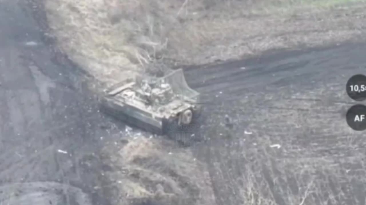 Destruction of the dry-land M2A2 Bradley IFV