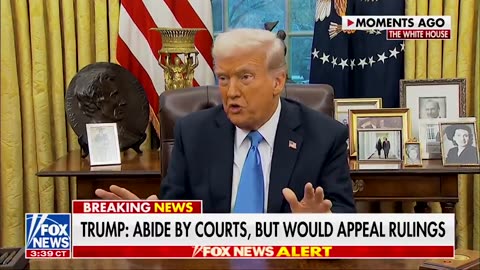 PRESIDENT TRUMP: I would hope that if you go to a judge and show them a corrupt system