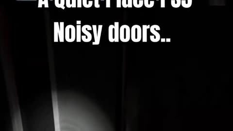 When you pull the door open quick and stand on broken glass - A Quiet Place #Playstation #PS5