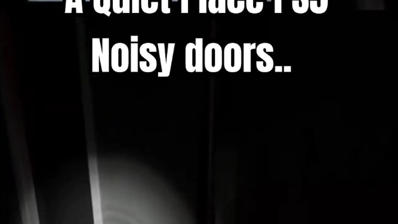 When you pull the door open quick and stand on broken glass - A Quiet Place #Playstation #PS5
