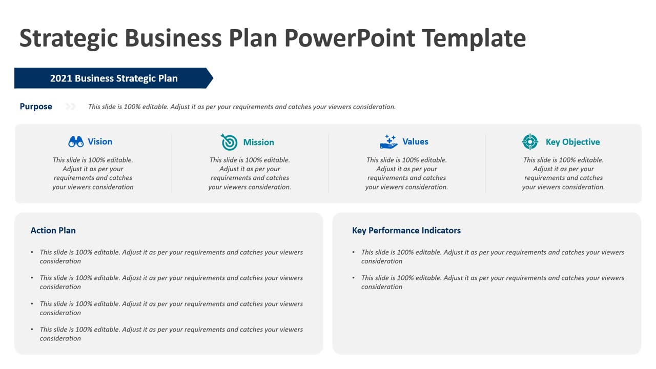 Strategic Business Plan PowerPoint Template