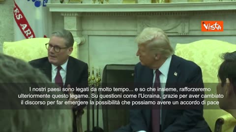 NOTIZIE DAL MONDO Starmer; 'Grazie a Trump per aver cambiato la narrazione su Ucraina per far emergere la possibilità che possiamo avere un accordo di pace". Così il premier britannico Starmer