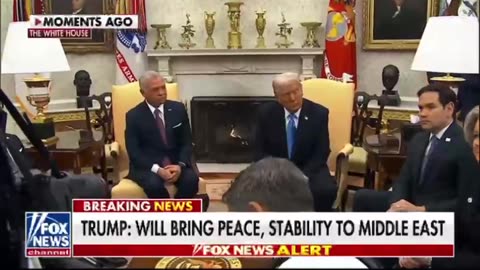 Q&A With Trump and the King of Jordan