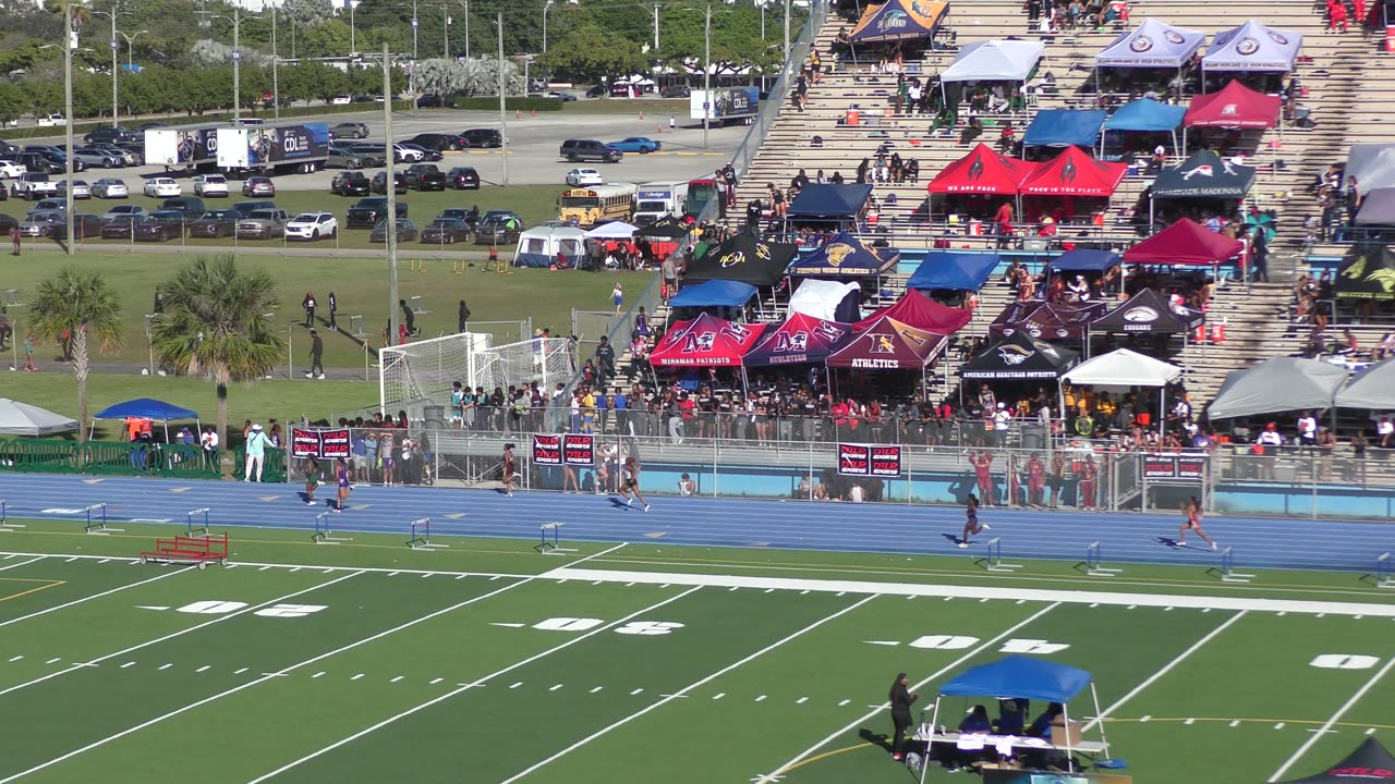 Girls 400 Meter Heat 17 • 2025 Louie Bing Invitational Traz Powell Stadium Miami, FL