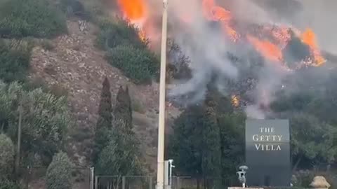 GETTY VILLA GOES UP IN FLAMES🔥🔥🔥