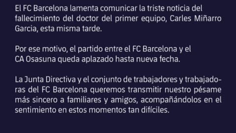 🔥 ÚLTIMA HORA: SE SUSPENDE EL BARCELONA - OSASUNA 🚨