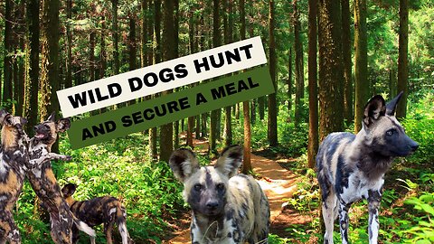 Wild Dogs Hunt In The Wild