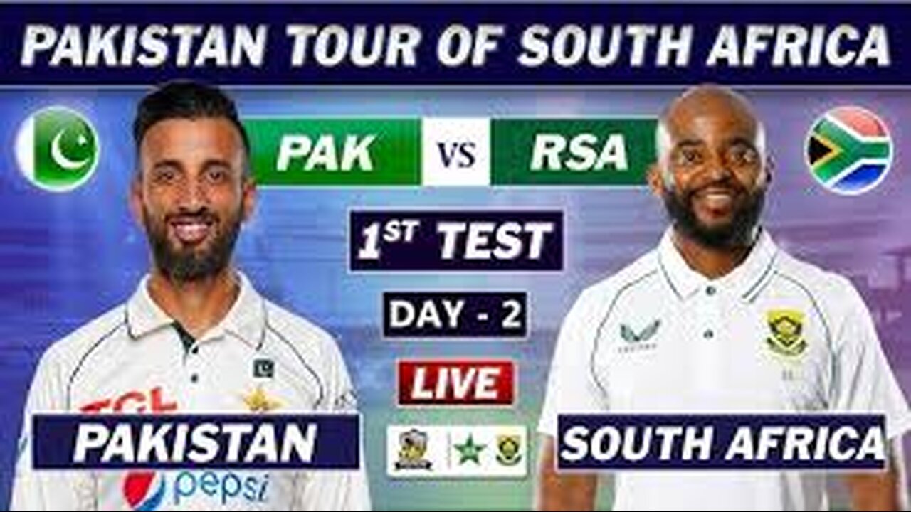 PAKISTAN vs SOUTH AFRICA 1st TEST MATCH LIVE