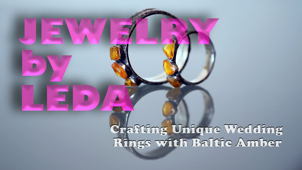 I am Jeweler: Crafting Sterling Silver Wedding Rings with Amber