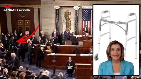 Nancy Pelosi Enters House Chamber w/ Help of a Walker (1/6/25) ~ A Raccoon Production