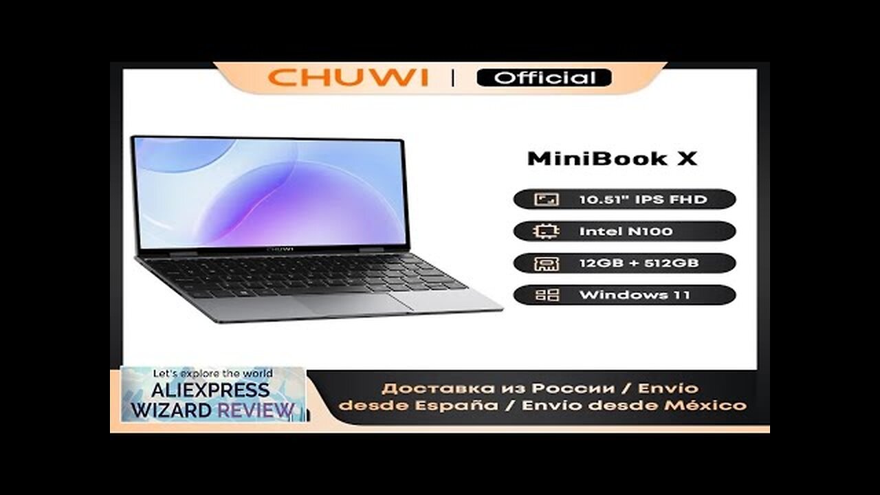 CHUWI MiniBook X Laptop Tablet PC 2 In 1 12GB LPDDR5 512G Review