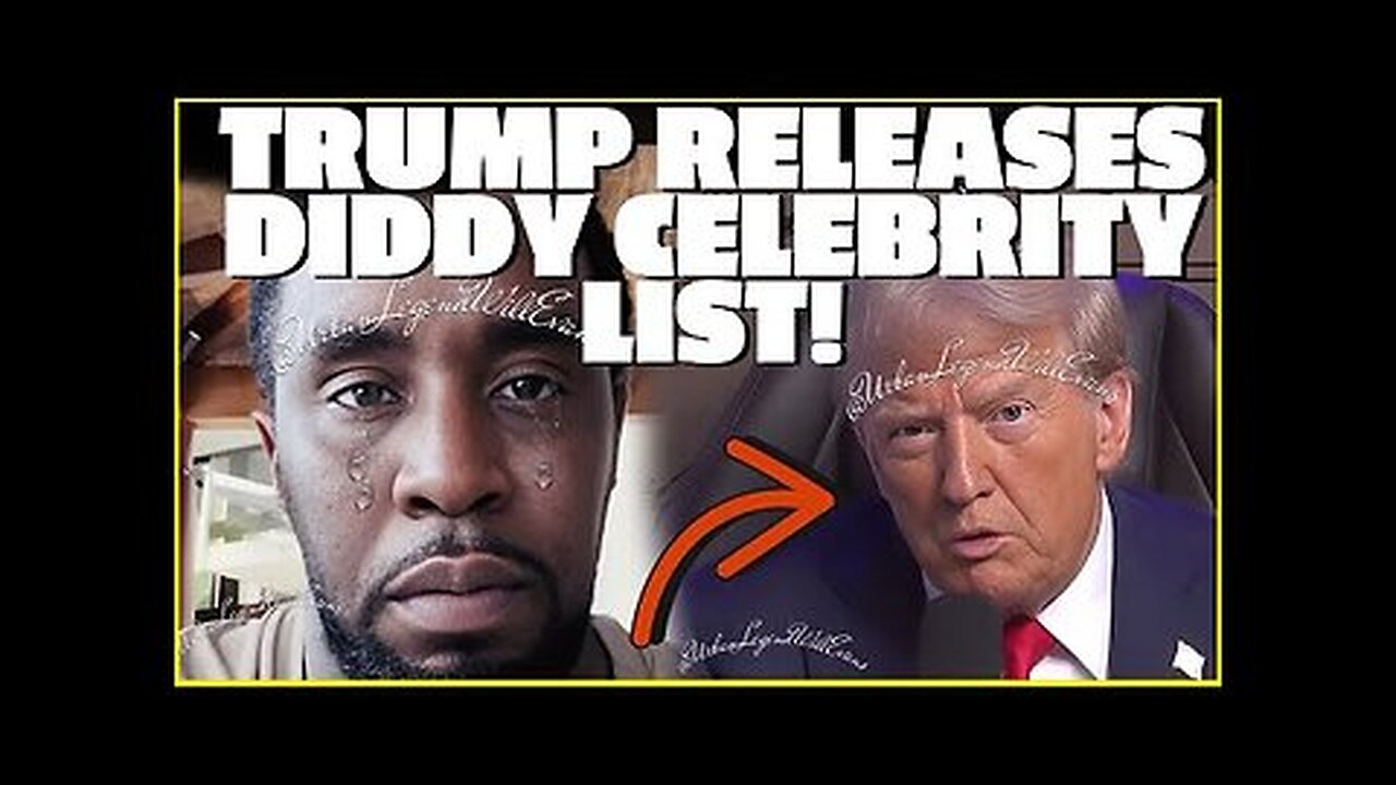 Diddy Hollywood Celebrity List EXPOSED By Donald Trump