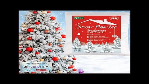 Snow Flocking Powder 2 lbs Self-Adhesive Snow Flock for Christmas Decorations Christmas Review