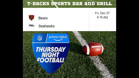 T-Backs Sports Bar and Grill Sports Schedule and Chicken Fajitas special for Friday Dec 27, 2024