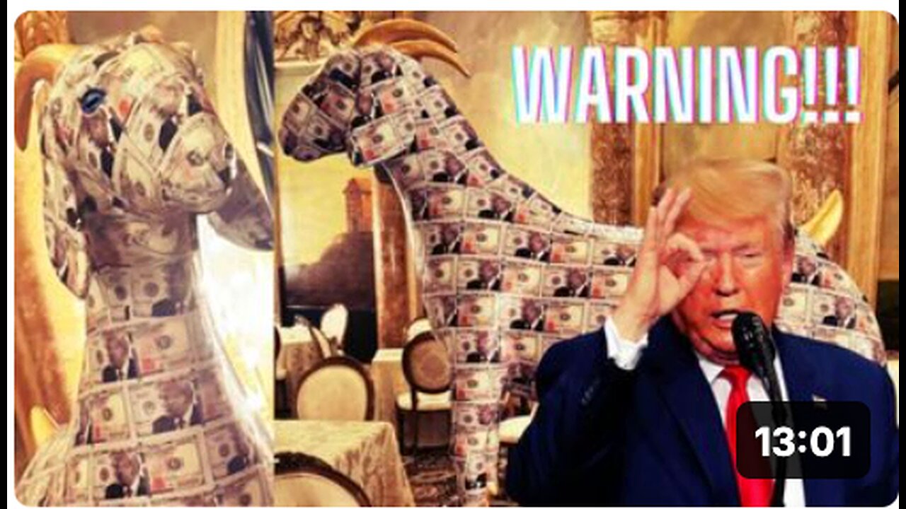 WARNING!!!! TRUMP DISPLAYS "GOAT" IDOL AT MAR-A-LAGO!!!