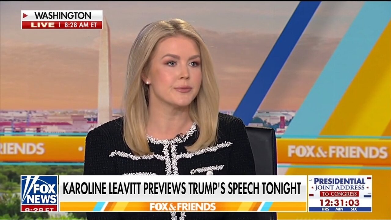 Karoline Leavitt Previews Trump's Joint Session Of Congress Speech