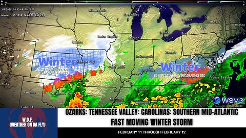 🌨️ Fast Storm: Wintry Mix Hits TN Valley & Carolinas! #shorts #weather