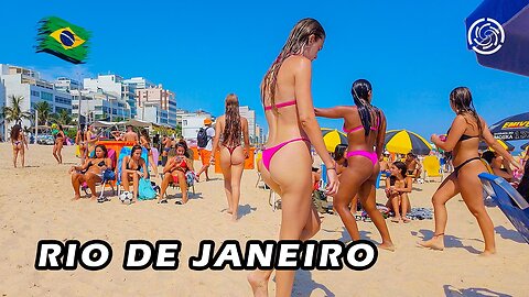 Walking on Leblon Beach 🇧🇷 Rio de Janeiro, Brazil