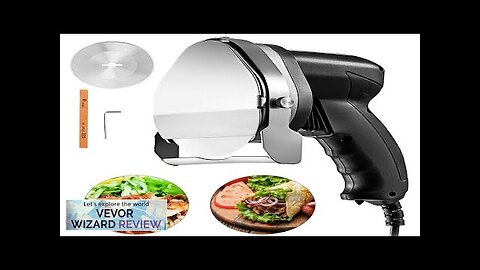 VEVOR 110V Electric Shawarma 80W Professional Turkish Kebab Knife Stainless Steel Commercial Review