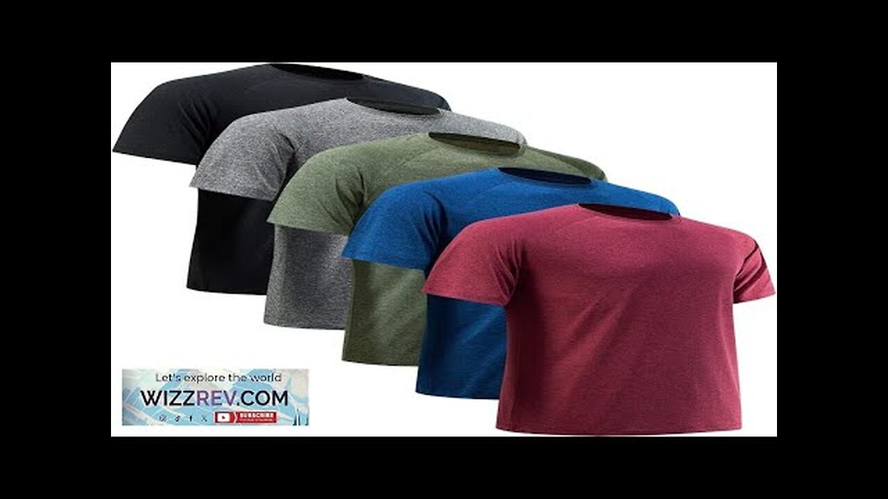 MCPORO Workout Shirts for Men Short Sleeve Quick Dry Athletic Gym Active Review