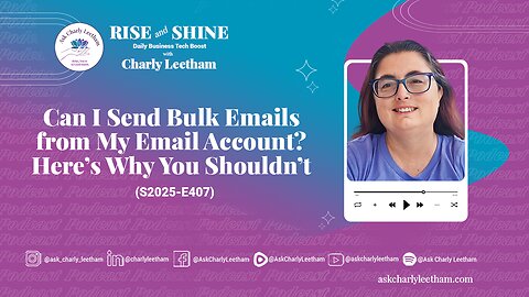 Can I Send Bulk Emails from My Email Account? Here’s Why You Shouldn’t (2025/407)