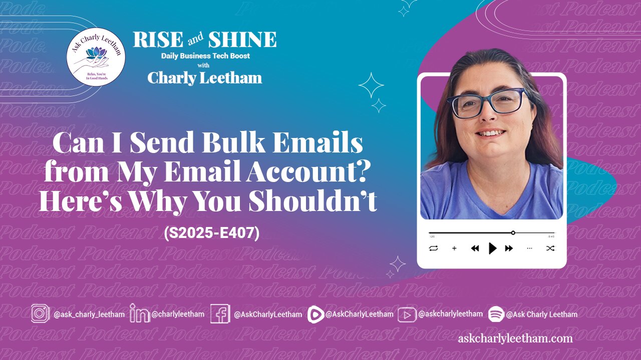 Can I Send Bulk Emails from My Email Account? Here’s Why You Shouldn’t (2025/407)