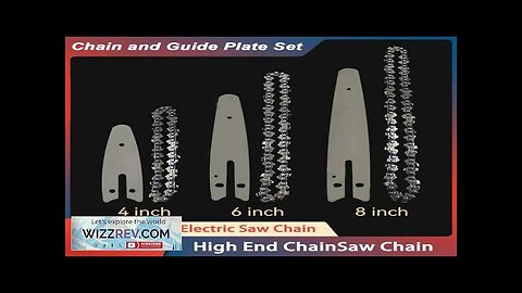 4 6 8 Inch Mini Steel Chainsaw Chains 1/4 Electric Chainsaws Accessory Review