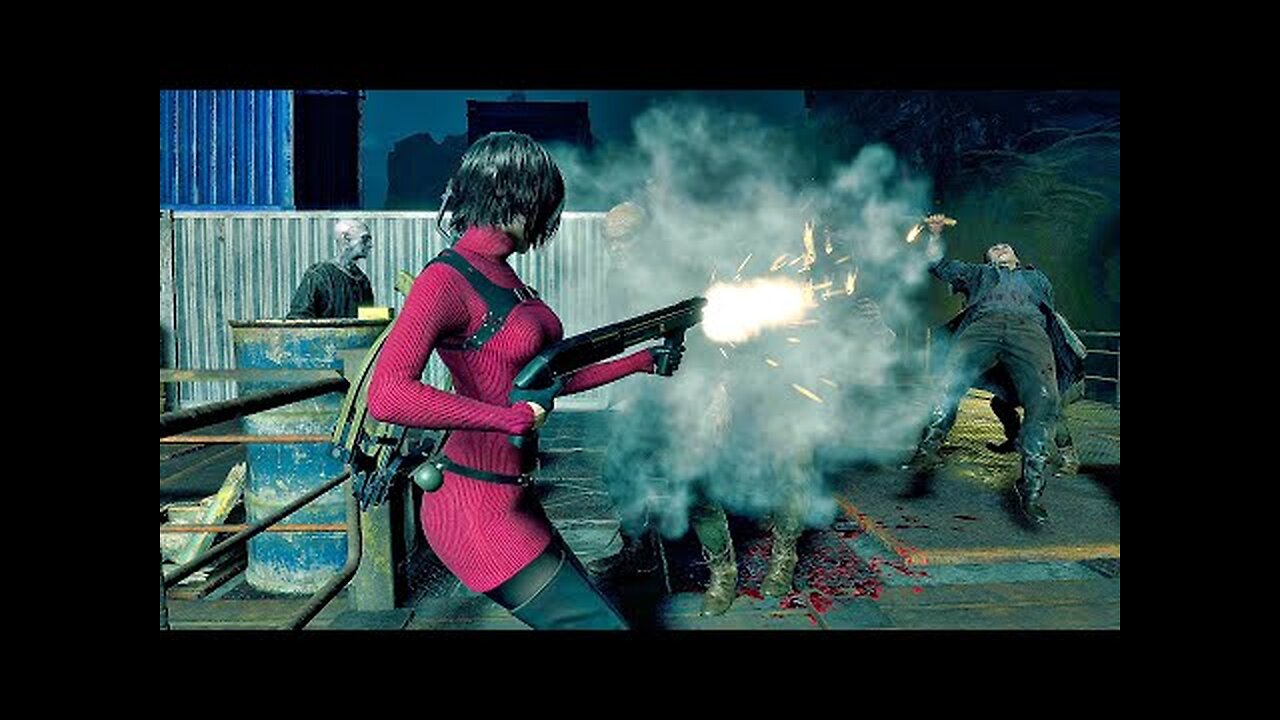 Resident Evil 4 Remake - Ada Gameplay Mercenaries S++ Rank (Docks) 4K 60FPS