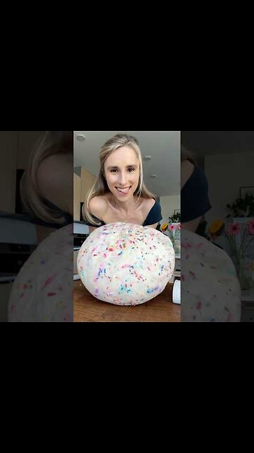 Funfetti bagels AND homemade rainbow sprinkle cream cheese 🩷🧁