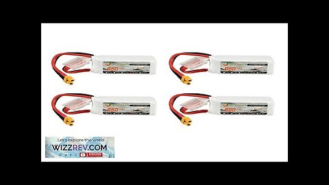 4Pcs XF Power 14.8V 850mAh 4S 70C Lipo Battery XT30 Plug Review