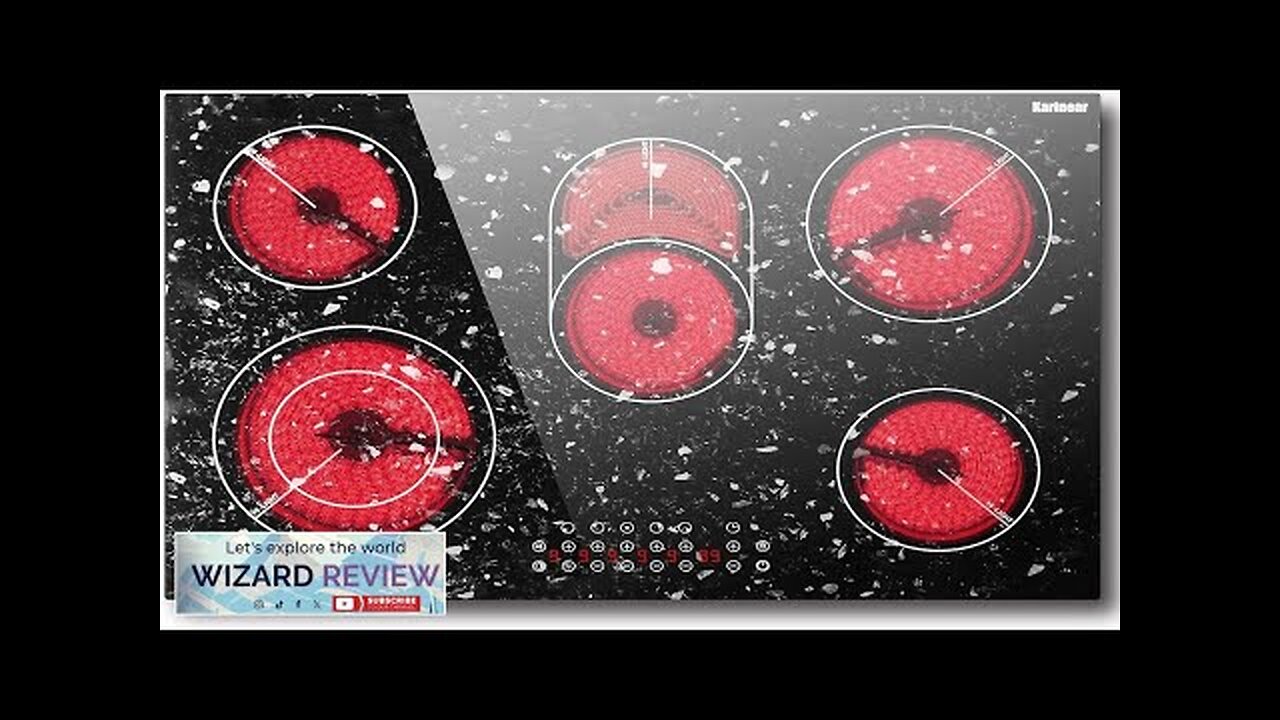 Karinear Electric Cooktop 30 Inch Built-in Electric Stove Top 5 Burners Ceramic Review