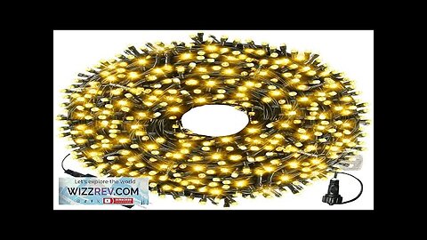 XTF2015 105ft 300 LED Christmas String Lights End-to-End Plug 8 Modes Christmas Review