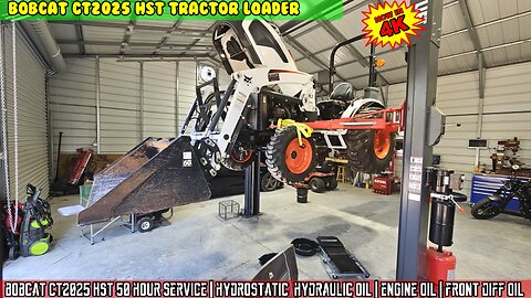 Bobcat CT2025 HST 50 hour service | Hydro, Hydraulic oil | Engine oil | Front diff oil | Filters