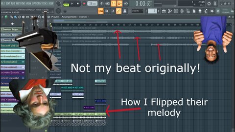 Flipping a Beat sent to me -FL Studio Tutorial-How to Flip Melodies From Beats
