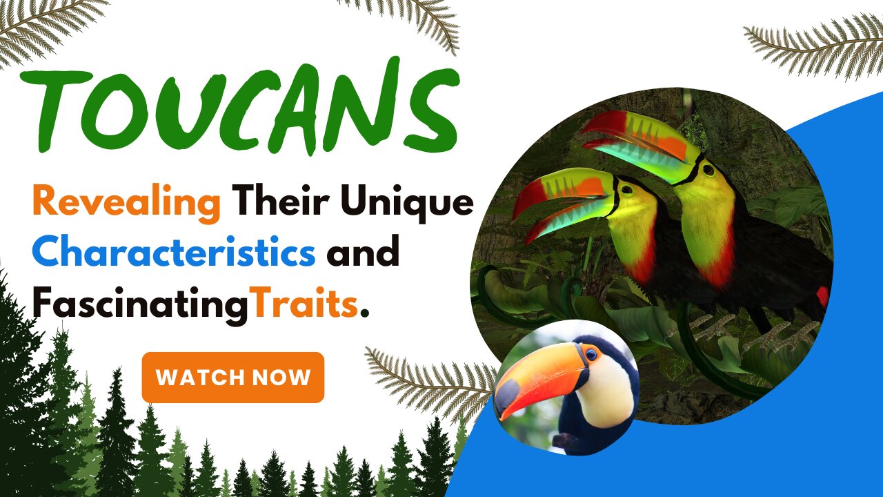 Toucans, Revealing Their Unique Characteristics and Fascinating Traits.