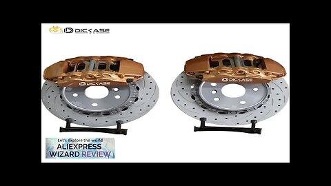 DICASE Gold Modified Car Front Brake Caliper Kits with 355mm/362mm/380 Disc Rotors Review