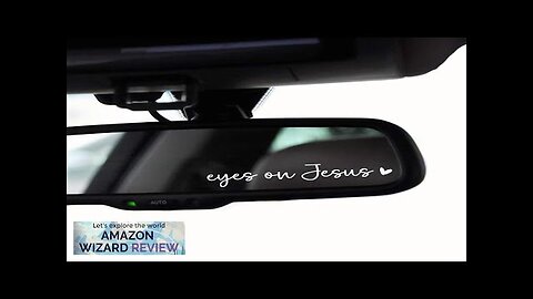 2 x Eyes On Jesus Rearview Mirror Decal Water Bottle Stickers Affirmation Review