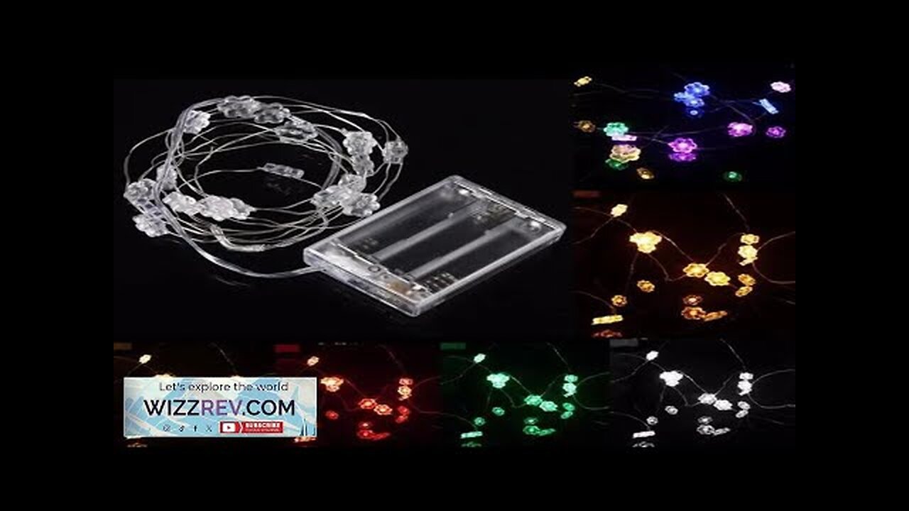 2M 18 LED Hex Apetalous Flower Battery Operated Xmas String Fairy Lights Review