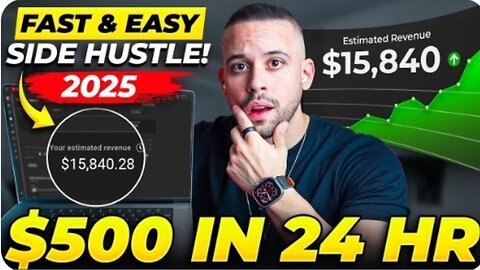Fast & Easy Side Hustle 2025: Earn $500 in 24 Hours!"