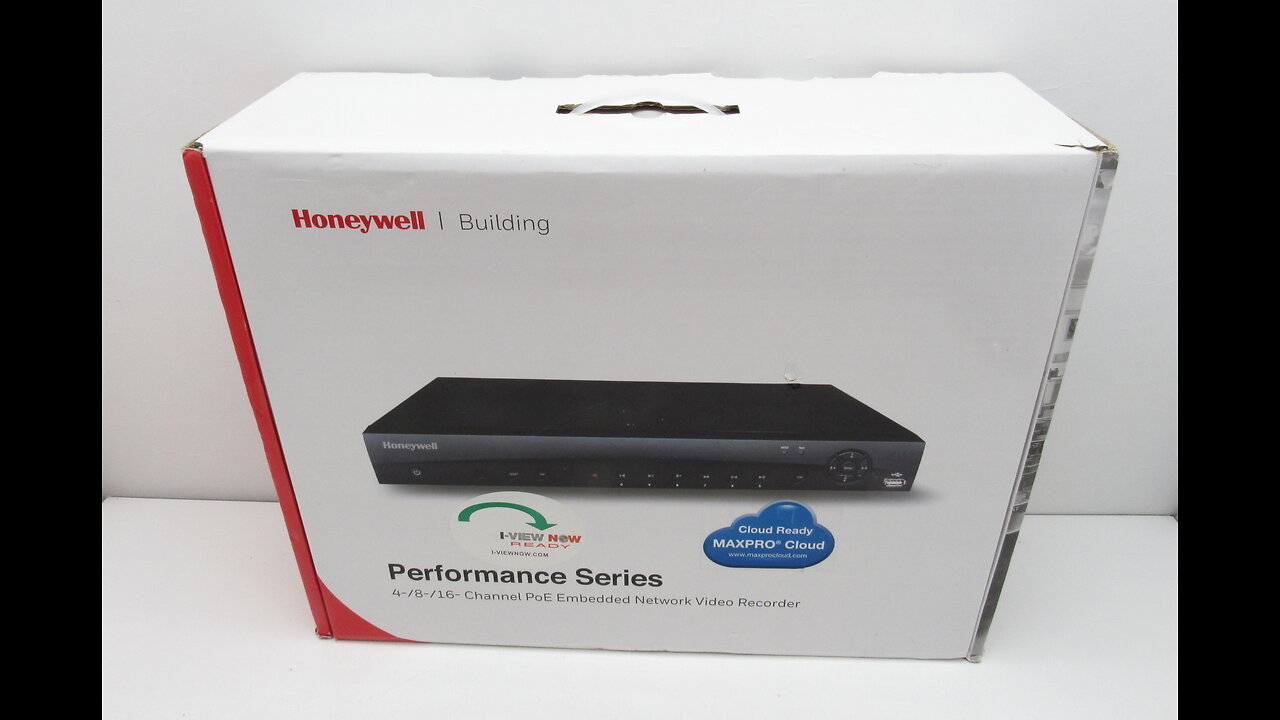 Honeywell HEN16163 16ch POE NVR (Security Camera Recorder) Unboxing Pt1