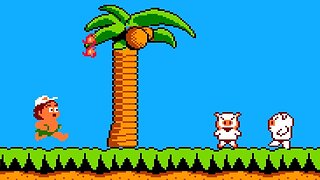 Hudson's Adventure Island USA intro - Nintendo Entertainment System (NES)