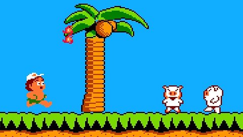 Hudson's Adventure Island USA intro - Nintendo Entertainment System (NES)