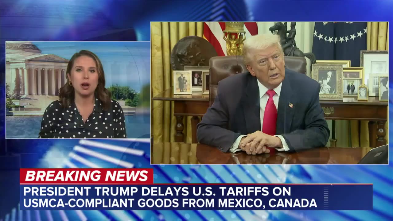 Trump delays US tariffs on some goods from Mexico and Canada