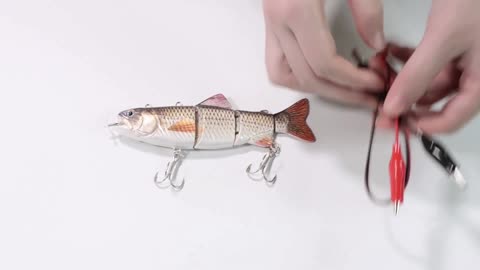 Electric Robotic USB Rechargeable Flashing Swimming Lure