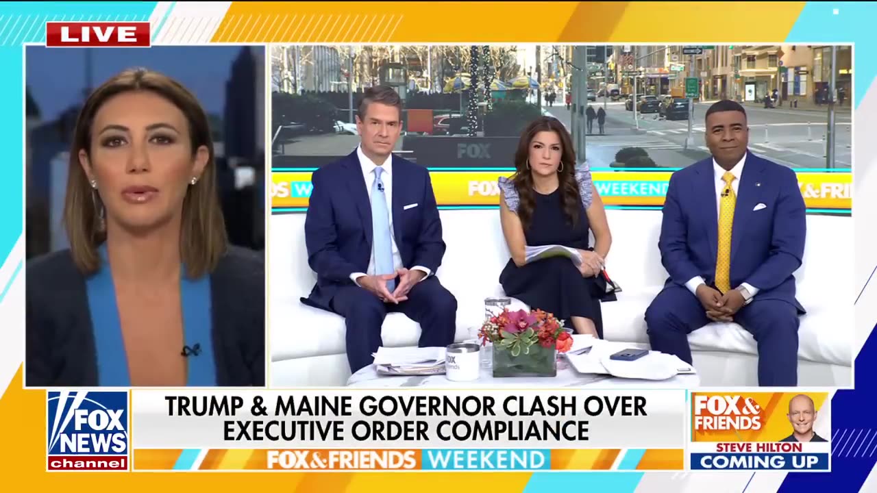 Alina Habba on Fox & Friends discussing Gov of Maine and Epstein Client List