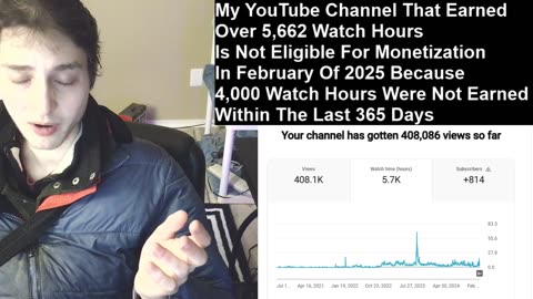 Why My YouTube Channel That Earned Over 5,662 Watch Hours Is Not Eligible For Monetization In 2025