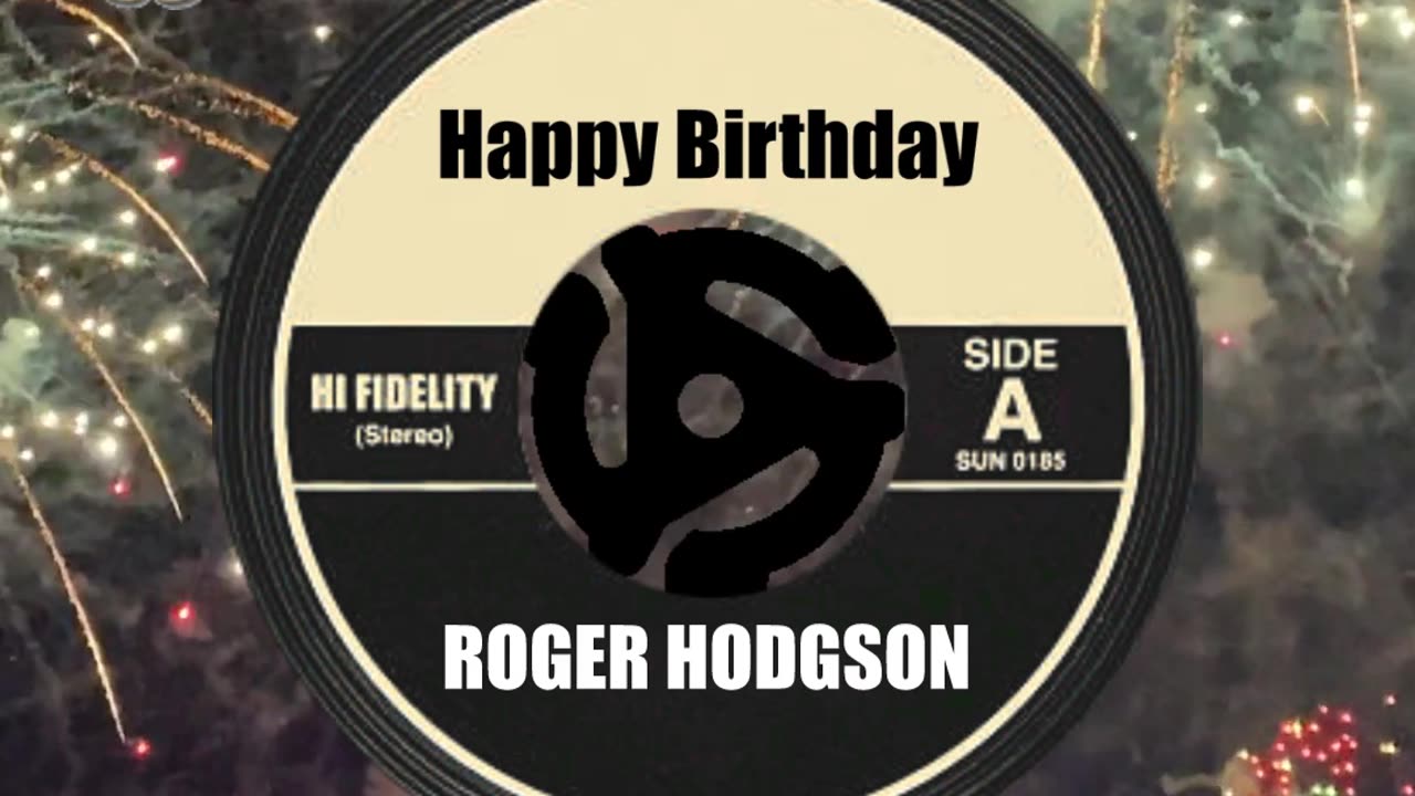 HAPPY BIRTHDAY to ROGER HODGSON!