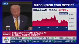 Trump: "Never sell your Bitcoin. That's a little phrase that they have.