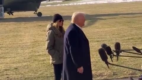 President Trump and First Lady Melania depart the White House for North Carolina