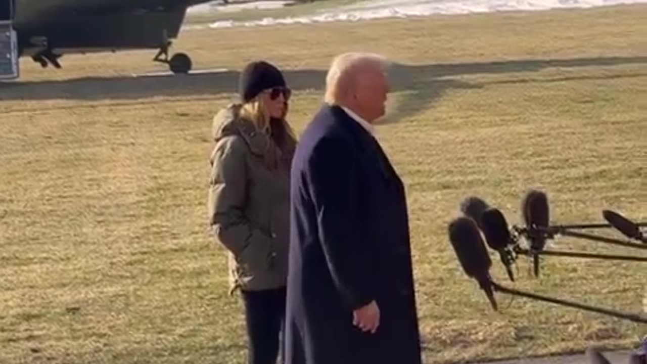 President Trump and First Lady Melania depart the White House for North Carolina